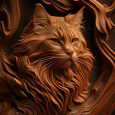 3D model st Maine Coon cat (STL)